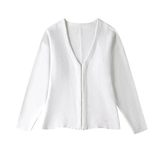 gilet blanc femme a fermeture invisble