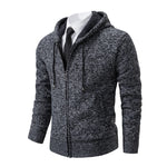 gilet homme zippé à capuche gris foncé - Vignette | monbeaugilet.com