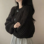 Gilet court en grosse maille - Modele Adysson - Vignette | monbeaugilet.com