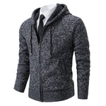 gilet homme zippé à capuche gris foncé - Vignette | monbeaugilet.com